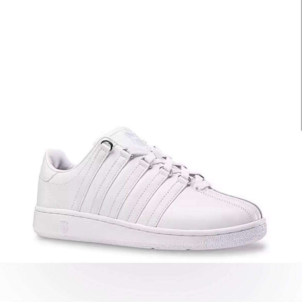 K-Swiss Women's Low-Top Leather Sneakers in White